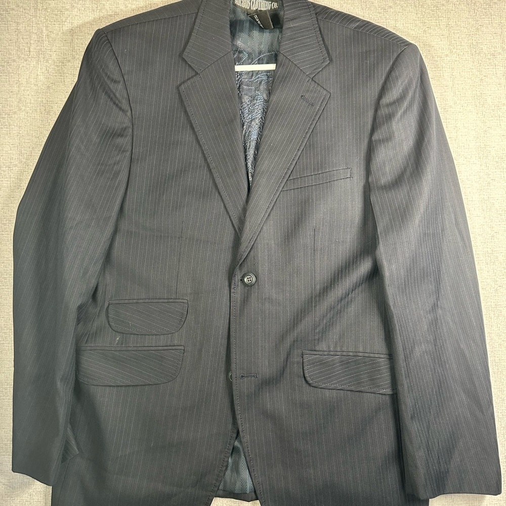 Micros Charcoal Pinstripe Jacket